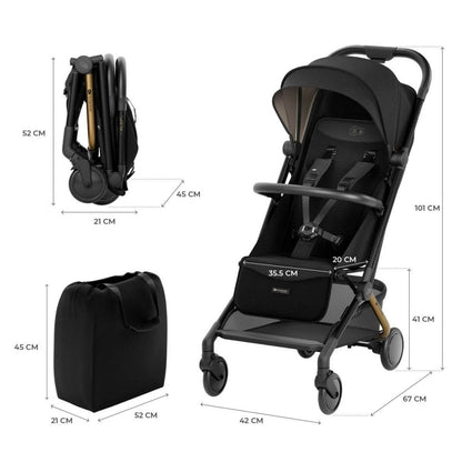 CARUCIOR SPORT KINDERKRAFT PILOT 2, 0-22 KG, MIDNIGHT BLACK - Atelieru' lui Mesterica