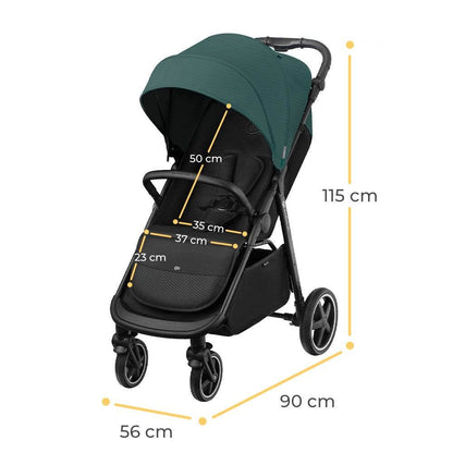 CARUCIOR SPORT KINDERKRAFT ROUTE, EMERALD GREEN Atelieru' lui Mesterica | Jucarii, haine si incaltaminte pentru copii