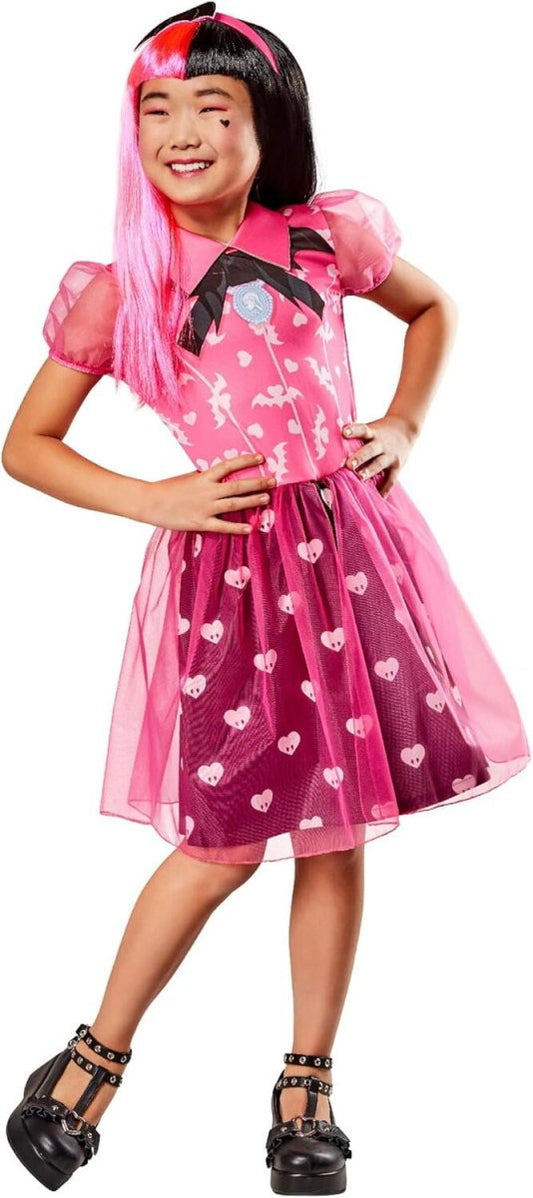 Costum de carnaval Monster High - Draculaura Atelieru' lui Mesterica | Jucarii, haine si incaltaminte pentru copii