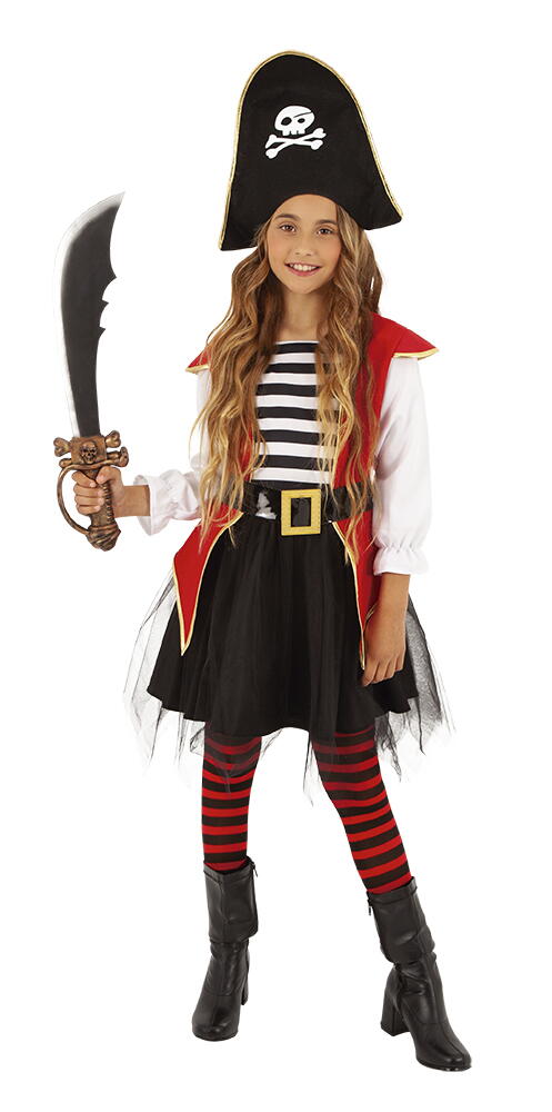 Costum de carnaval - Pirat fetita Atelieru' lui Mesterica | Jucarii, haine si incaltaminte pentru copii