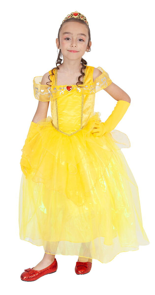 Costum de carnaval - Printesa (galben) Atelieru' lui Mesterica | Jucarii, haine si incaltaminte pentru copii