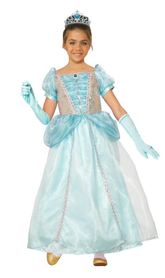 Costum de carnaval - Printesa (turcoaz) Atelieru' lui Mesterica | Jucarii, haine si incaltaminte pentru copii