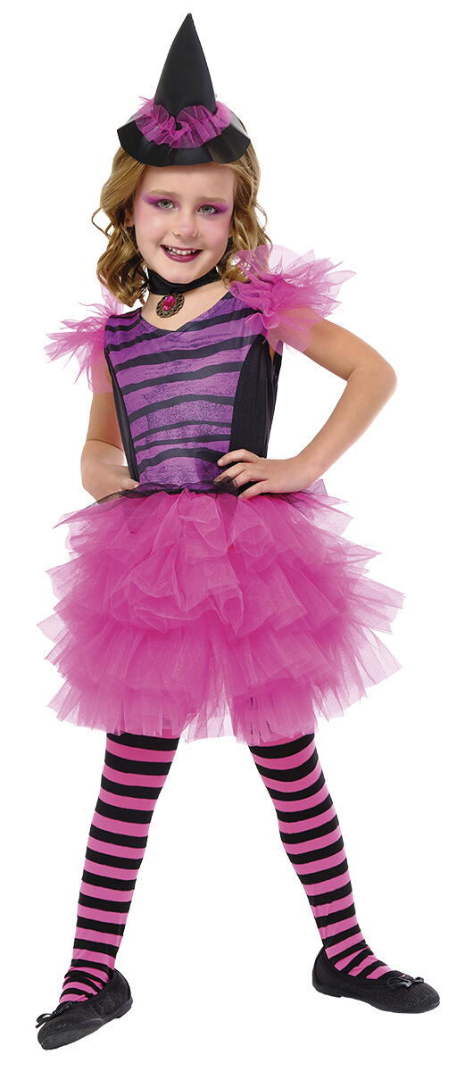 Costum de carnaval - Vrajitoare eleganta (roz) Atelieru' lui Mesterica | Jucarii, haine si incaltaminte pentru copii