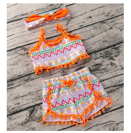 Costumas de vara pentru fetite - Summer vibe Atelieru' lui Mesterica | Jucarii, haine si incaltaminte pentru copii