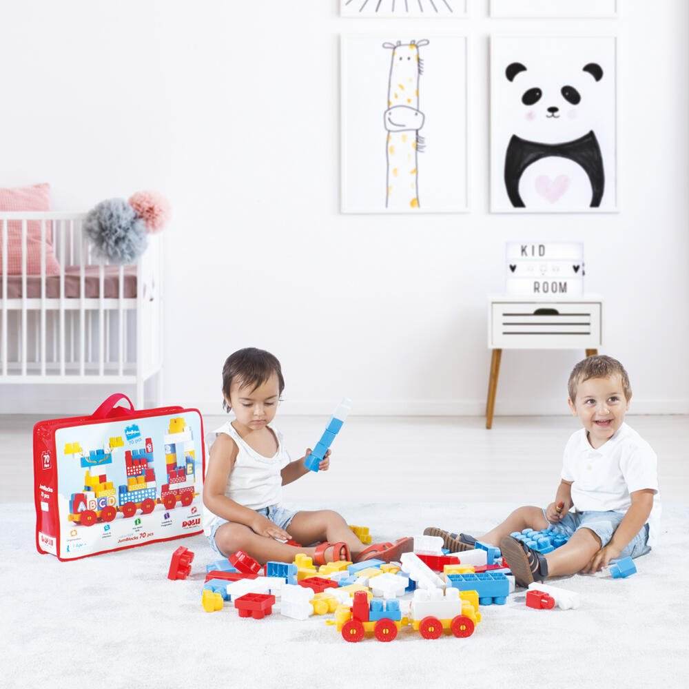 Cuburi de construit din plastic - 25 piese - Atelieru' lui Mesterica