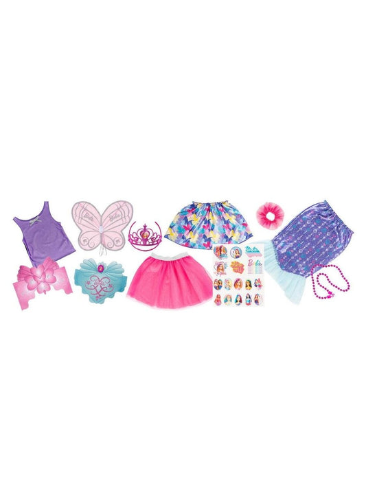 Cufar cu costumatii & accesorii Barbie Atelieru' lui Mesterica | Jucarii, haine si incaltaminte pentru copii