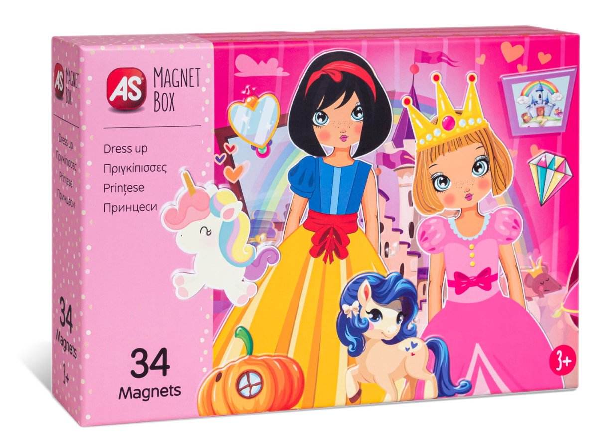 CUTIE MAGNETICA IMBRACA PRINTESELE CU 34 DE PIESE - Atelieru' lui Mesterica