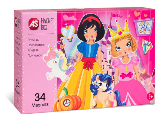 CUTIE MAGNETICA IMBRACA PRINTESELE CU 34 DE PIESE - Atelieru' lui Mesterica