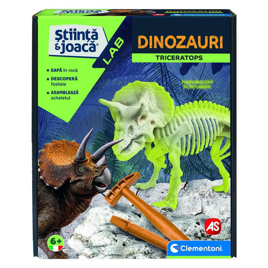 DESCOPERA DINOZAURUL TRICERATOPS - Atelieru' lui Mesterica