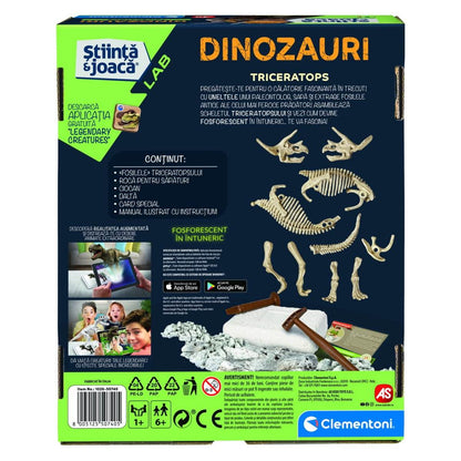 DESCOPERA DINOZAURUL TRICERATOPS - Atelieru' lui Mesterica