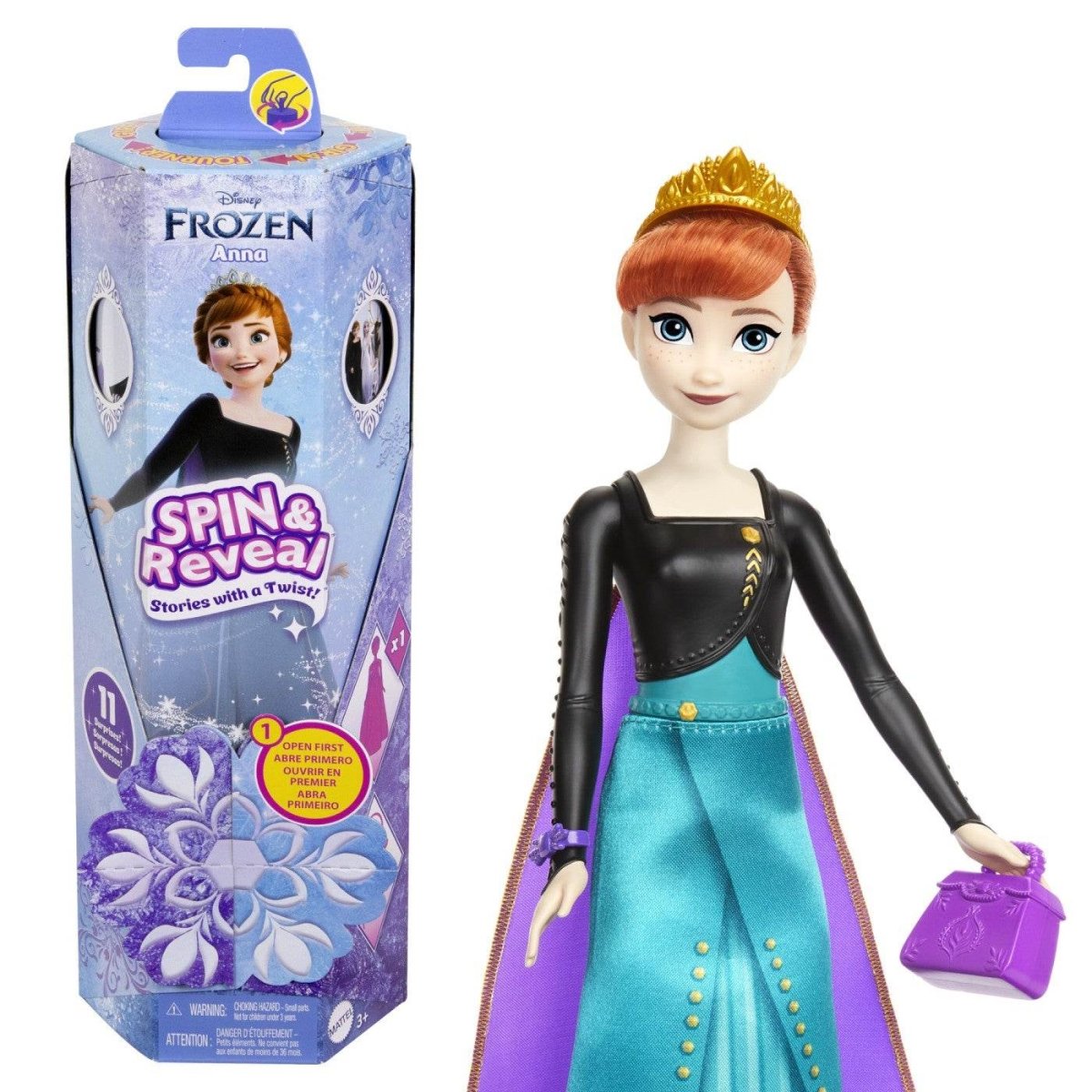 DISNEY FROZEN SPIN AND REVEAL PAPUSA ANNA Atelieru' lui Mesterica | Jucarii, haine si incaltaminte pentru copii