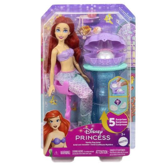 DISNEY PRINCESS PAPUSA ARIEL SI MASUTA DE MACHIAJ CU SURPRIZE - Atelieru' lui Mesterica