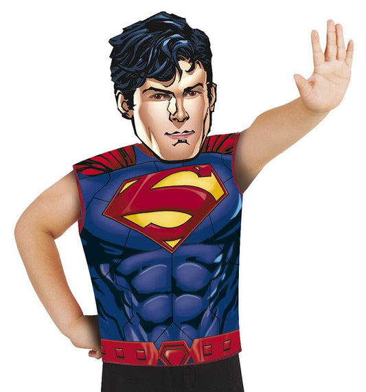 Set Superman - Masca & tricou fara maneci - Atelieru' lui Mesterica