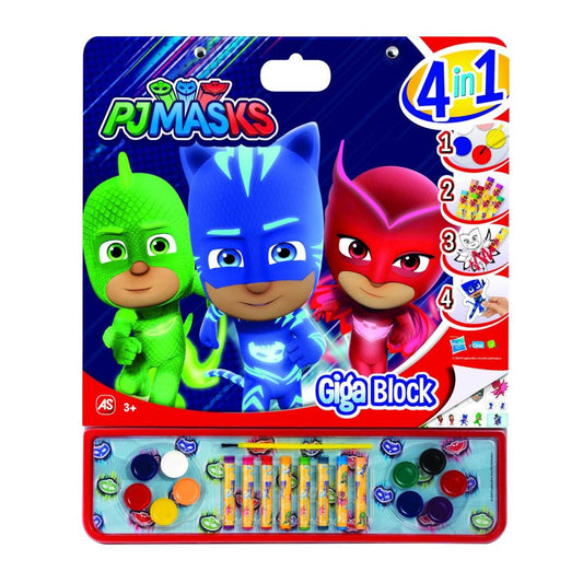 EROI IN PIJAMALE SET PENTRU DESEN GIGA BLOCK 4 IN 1 - Atelieru' lui Mesterica