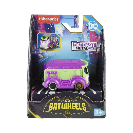 FISHER PRICE BATWHEELS MASINUTA METALICA PRANK VANUL LUI JOKER 1:55 - Atelieru' lui Mesterica