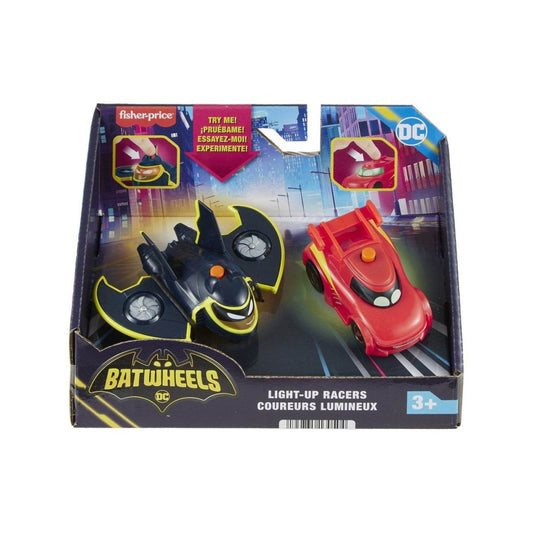 FISHER PRICE BATWHEELS SET 2 MASINUTE CU LUMINI REDBIRD SI BATWING SCARA 1:55 - Atelieru' lui Mesterica