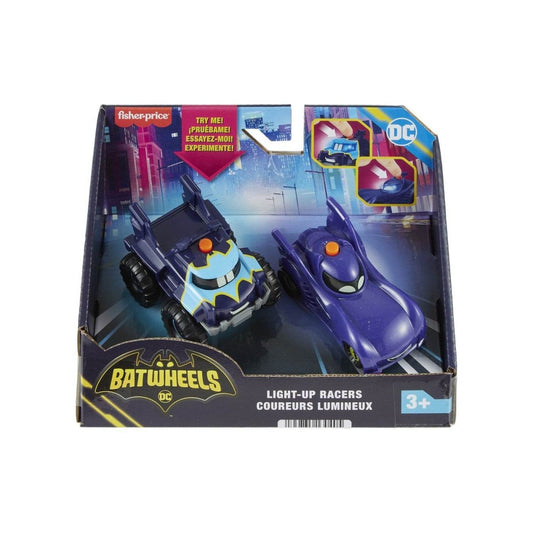 FISHER PRICE BATWHEELS SET 2 MASINUTE CU LUMINI SCARA 1:55 - Atelieru' lui Mesterica
