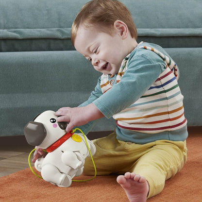 FISHER PRICE JUCARIE DE TRAS INTERACTIVA CATEL CU MISCARI SI SUNETE Atelieru' lui Mesterica | Jucarii, haine si incaltaminte pentru copii