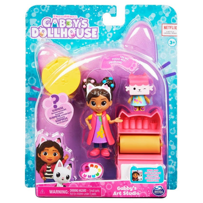 GABBYS DOLLHOUSE SET PAPUSA 9.7CM CU PISICUTA STUDIOUL DE ARTA A LUI GABBY Atelieru' lui Mesterica | Jucarii, haine si incaltaminte pentru copii