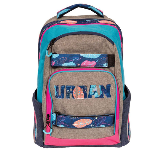 Ghiozdan anatomic compartiment laptop, URBAN FLOWERS, 46x31x16 cm - S - COOL Atelieru' lui Mesterica | Jucarii, haine si incaltaminte pentru copii