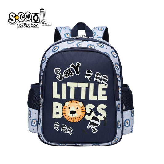 Ghiozdan LITTLE BOSS, 33x27x15 cm - S - COOL Atelieru' lui Mesterica | Jucarii, haine si incaltaminte pentru copii