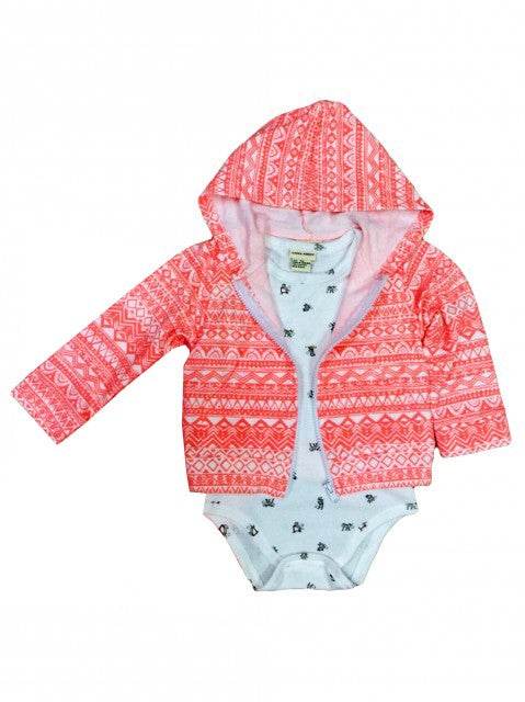 Hanorac pentru bebelusi cu body - Little teddy - Atelieru' lui Mesterica