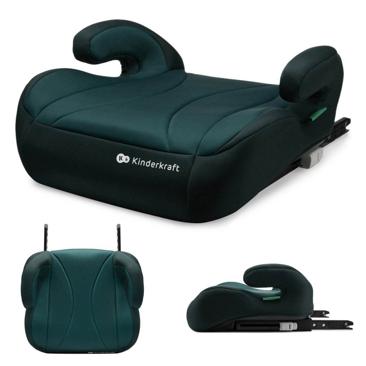 INALTATOR AUTO KINDERKRAFT BOOST, I-SIZE 135-150 CM, GREEN - Atelieru' lui Mesterica