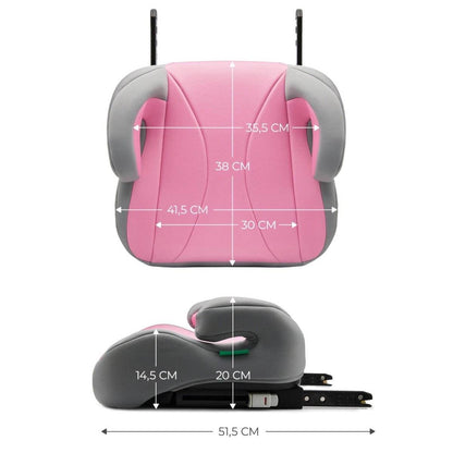 INALTATOR AUTO KINDERKRAFT BOOST, I - SIZE 135 - 150 CM, ROSE PINK Atelieru' lui Mesterica | Jucarii, haine si incaltaminte pentru copii
