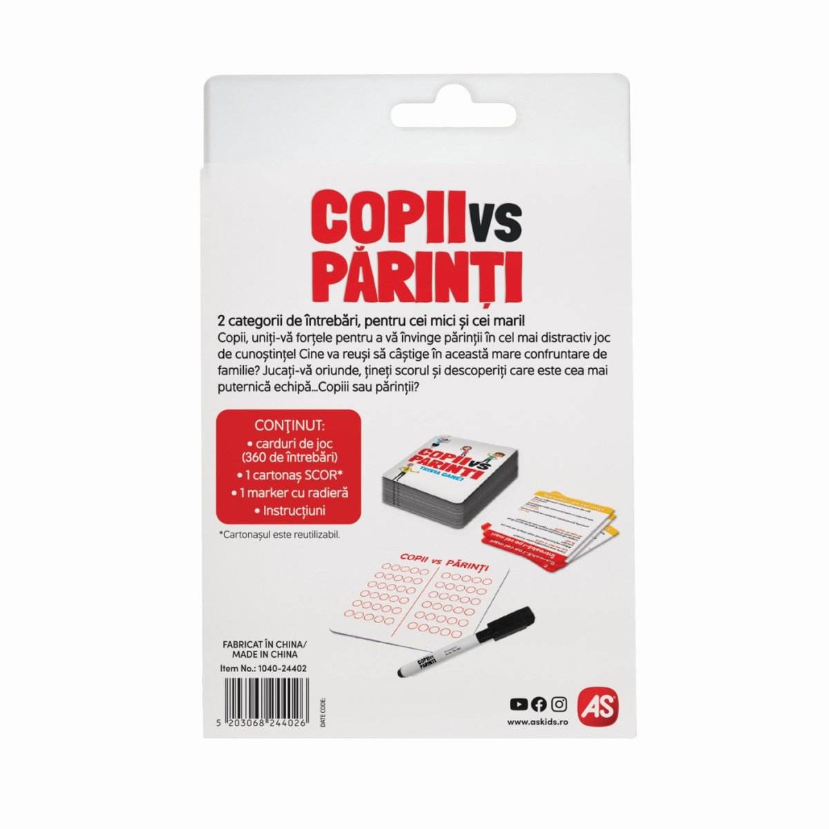 JOC DE CARTI COPII VS PARINTI - Atelieru' lui Mesterica