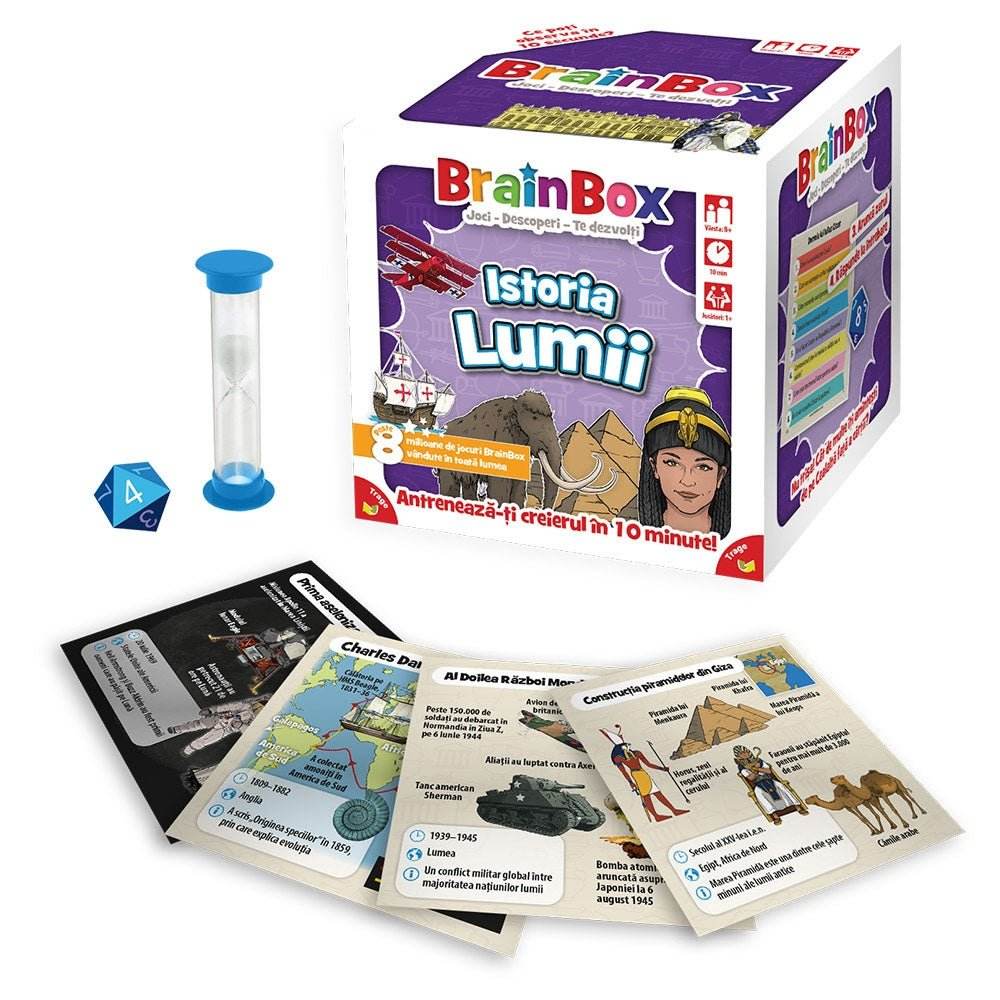 Joc educativ BrainBox - Istoria lumii, Asmodee - BLACKFIRE - Atelieru' lui Mesterica
