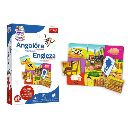 JOC EDUCATIV EDUPUZZLE ENGLEZA PENTRU PRESCOLARI - Atelieru' lui Mesterica