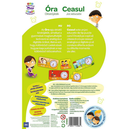 JOC EDUCATIV INVATA CEASUL MICULUI EXPLORATOR Atelieru' lui Mesterica | Jucarii, haine si incaltaminte pentru copii