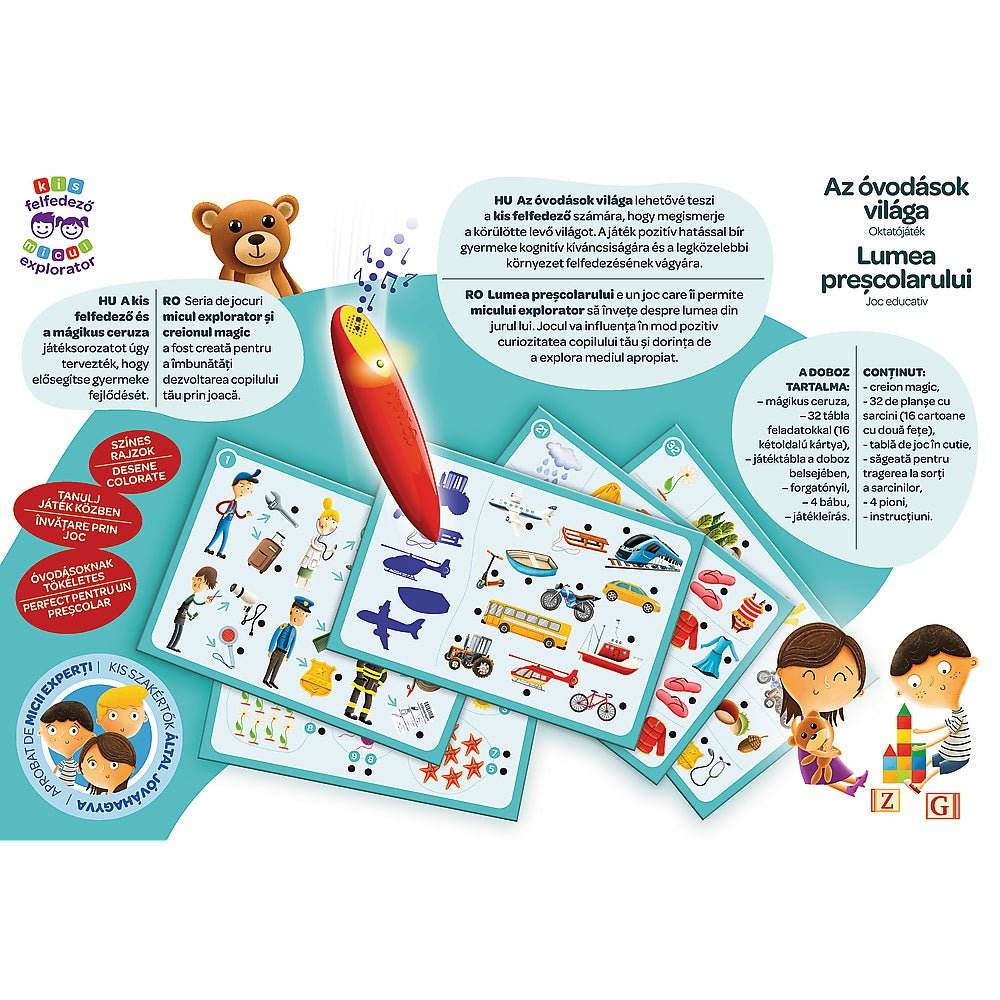 JOC LUMEA PRESCOLARULUI CU CREION MAGIC - Atelieru' lui Mesterica
