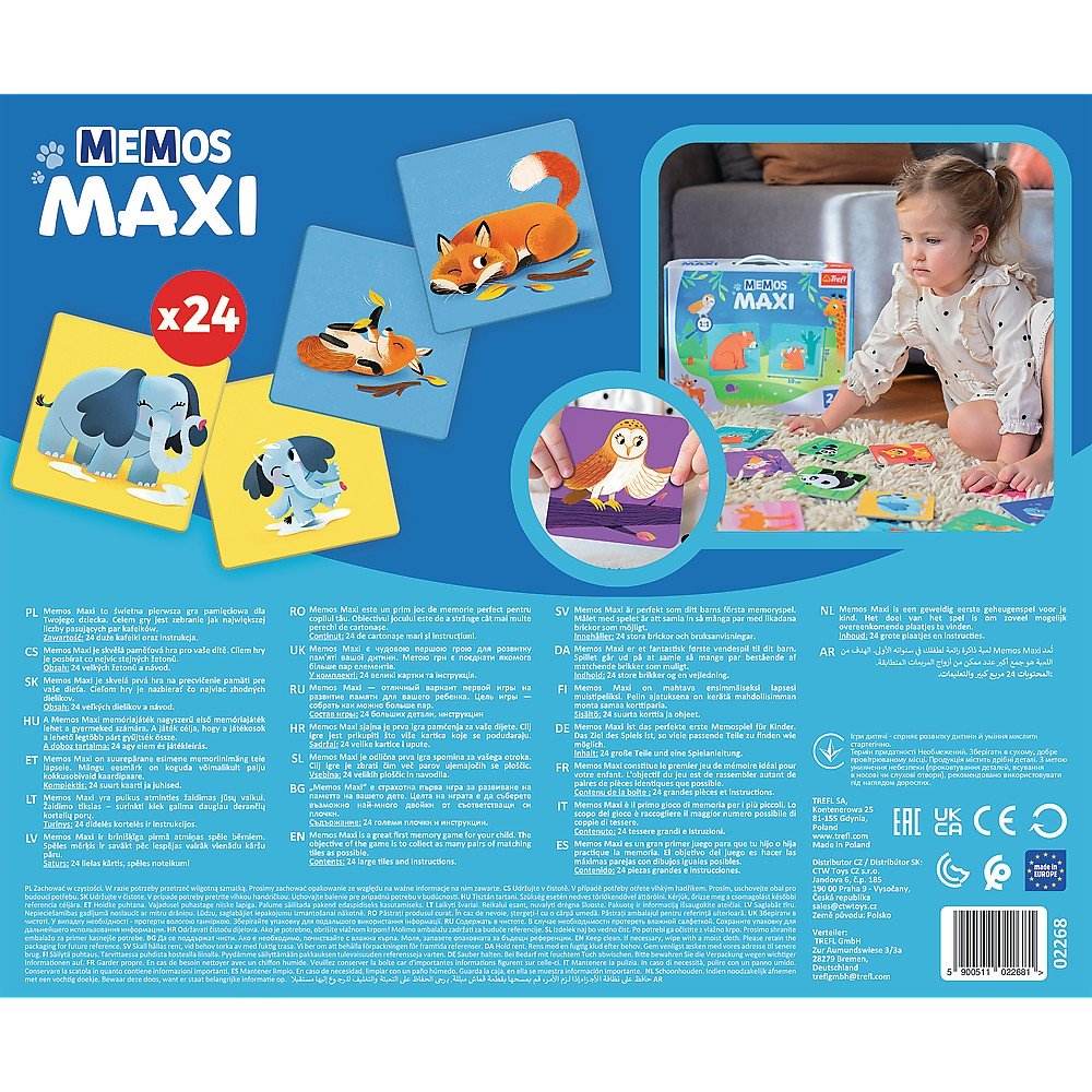 JOC MEMOS MAXI ANIMALE PARINTI SI COPII - Atelieru' lui Mesterica