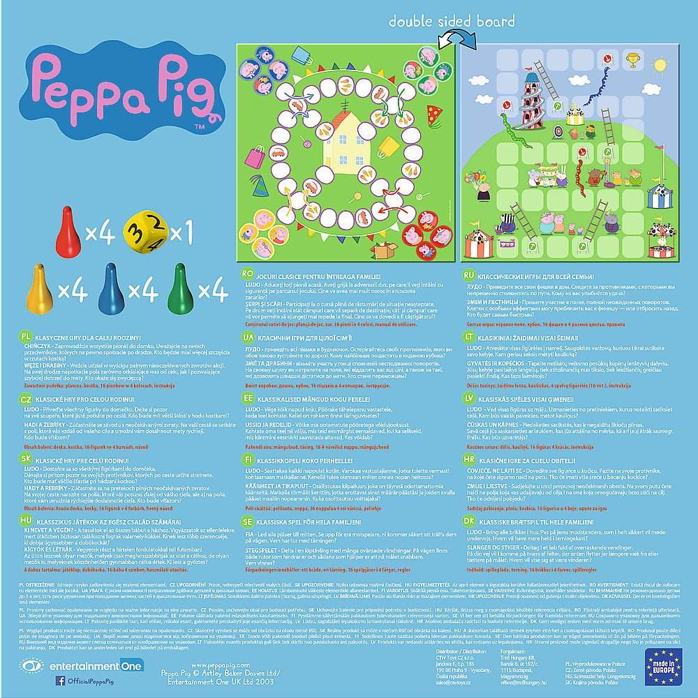 JOC PEPPA PIG 2IN1 LUDO SI SERPISORI SCARI - Atelieru' lui Mesterica