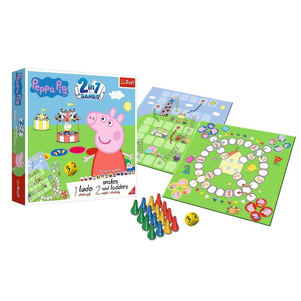 JOC PEPPA PIG 2IN1 LUDO SI SERPISORI SCARI - Atelieru' lui Mesterica