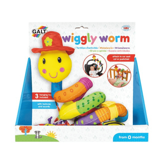 Jucarie pentru patut si carucior Wiggly Worm Atelieru' lui Mesterica | Jucarii, haine si incaltaminte pentru copii