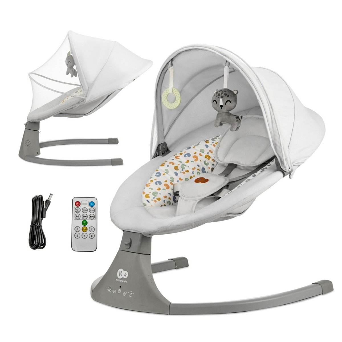 LEAGAN ELECTRIC KINDERKRAFT LUMI 2, LIGHT GREY - Atelieru' lui Mesterica