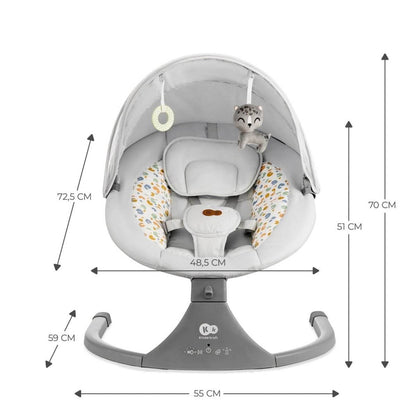 LEAGAN ELECTRIC KINDERKRAFT LUMI 2, LIGHT GREY - Atelieru' lui Mesterica