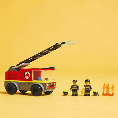 LEGO CITY CAMION DE POMPIERI CU SCARA 60463 - Atelieru' lui Mesterica