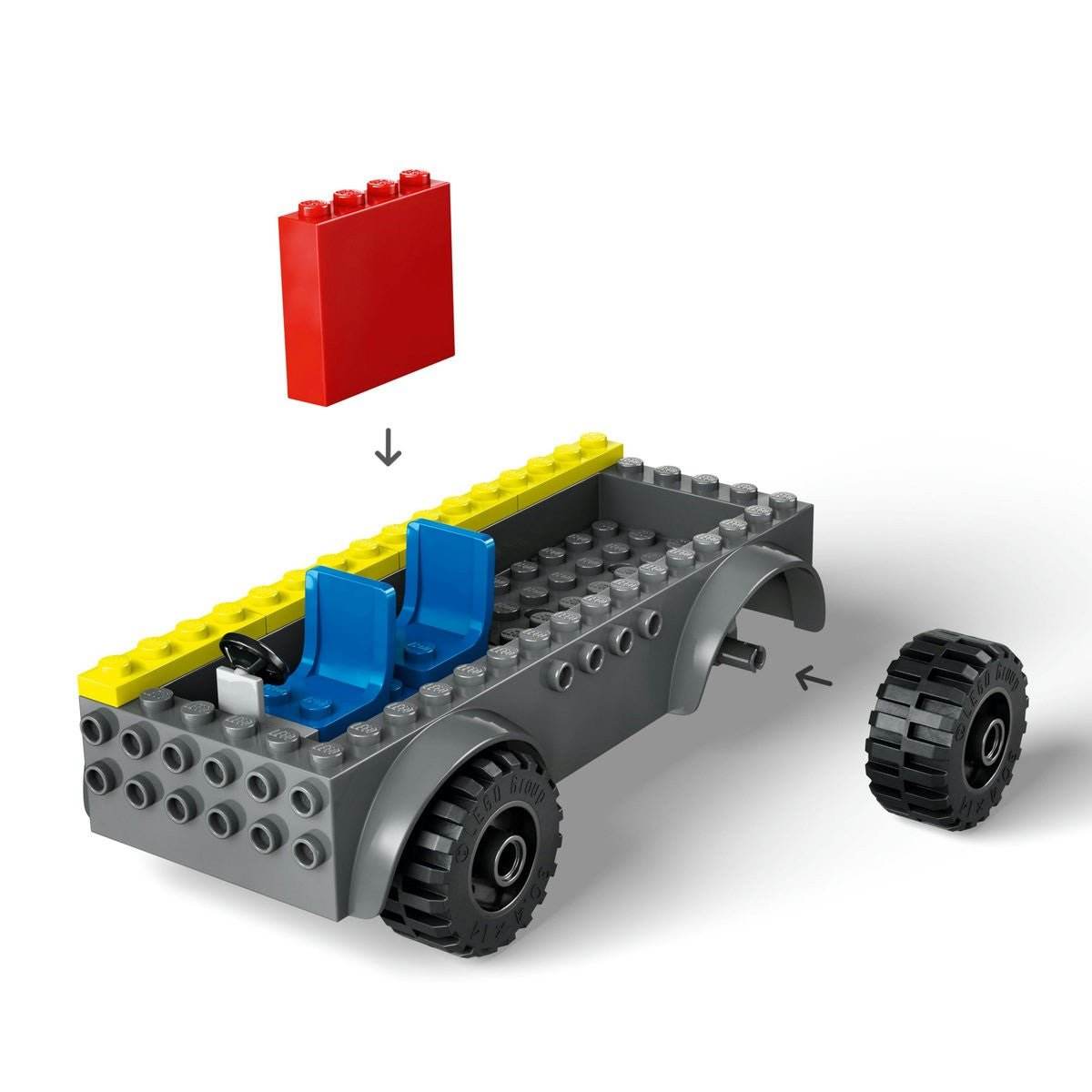 LEGO CITY CAMION DE POMPIERI CU SCARA 60463 - Atelieru' lui Mesterica