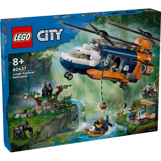 LEGO CITY ELICOPTERUL UNUI EXPLORATOR AL JUNGLEI LA TABARA DE BAZA 60437 - Atelieru' lui Mesterica