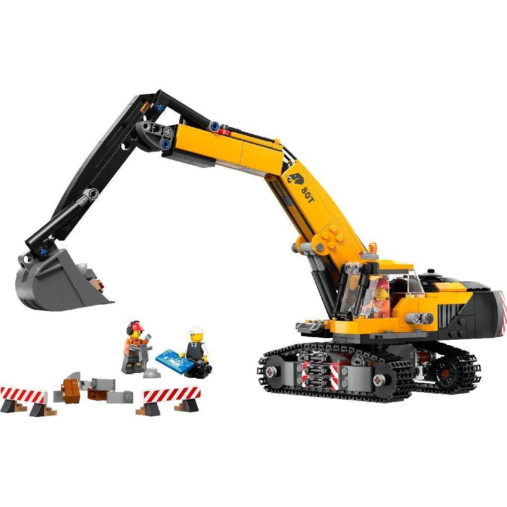 LEGO CITY EXCAVATOR GALBEN DE CONSTRUCTII 60420 Atelieru' lui Mesterica | Jucarii, haine si incaltaminte pentru copii