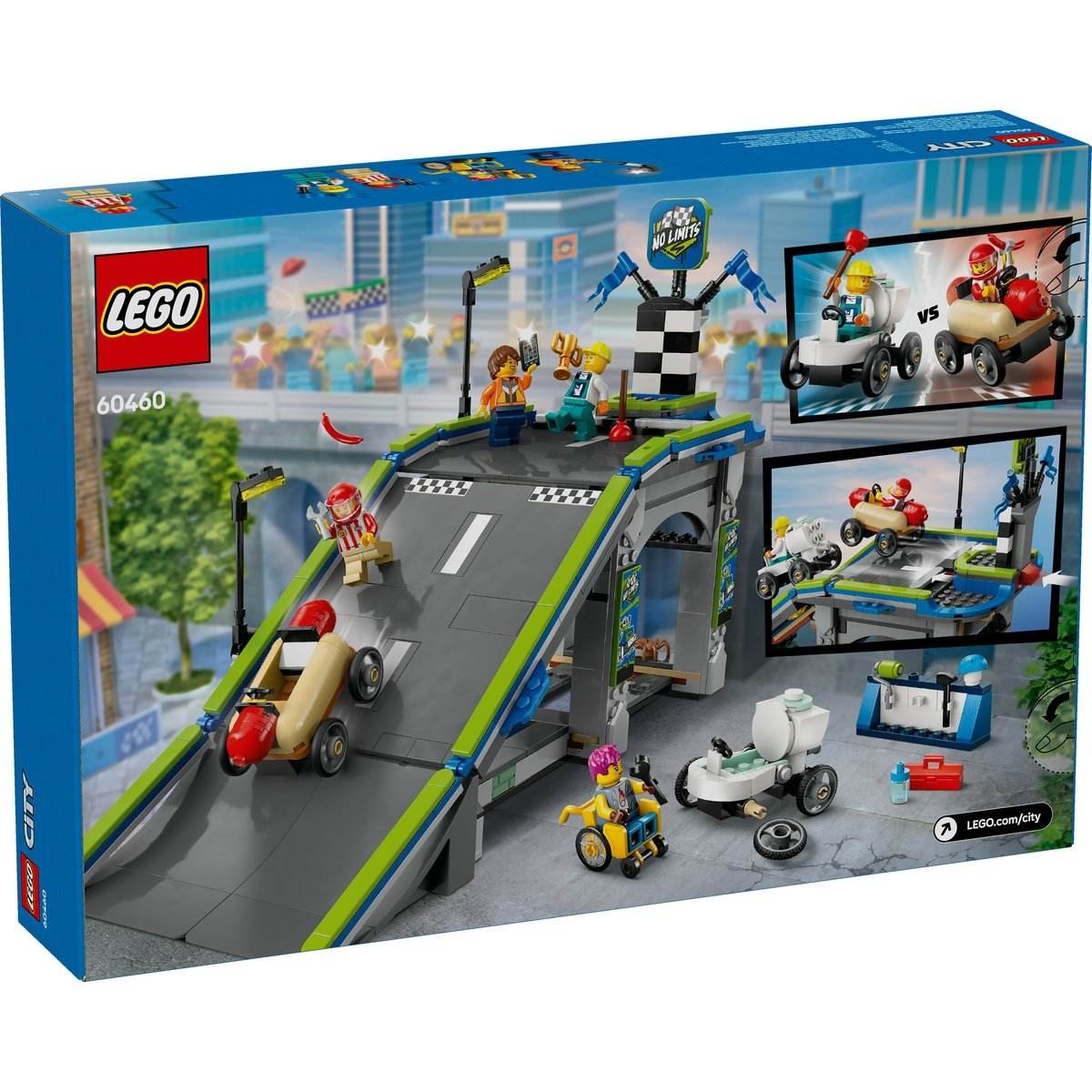 LEGO CITY FARA LIMITE: RAMPA PENTRU CURSE DE MASINI 60460 - Atelieru' lui Mesterica