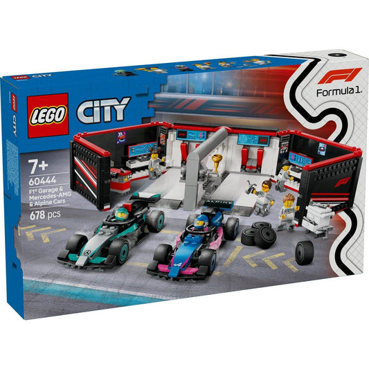 LEGO CITY GARAJ F1 SI MASINI MERCEDES-AMG SI ALPINE 60444 - Atelieru' lui Mesterica