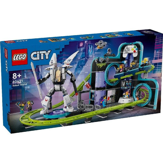 LEGO CITY PARC CU ROLLER-COASTER LUMEA ROBOTILOR 60421 - Atelieru' lui Mesterica