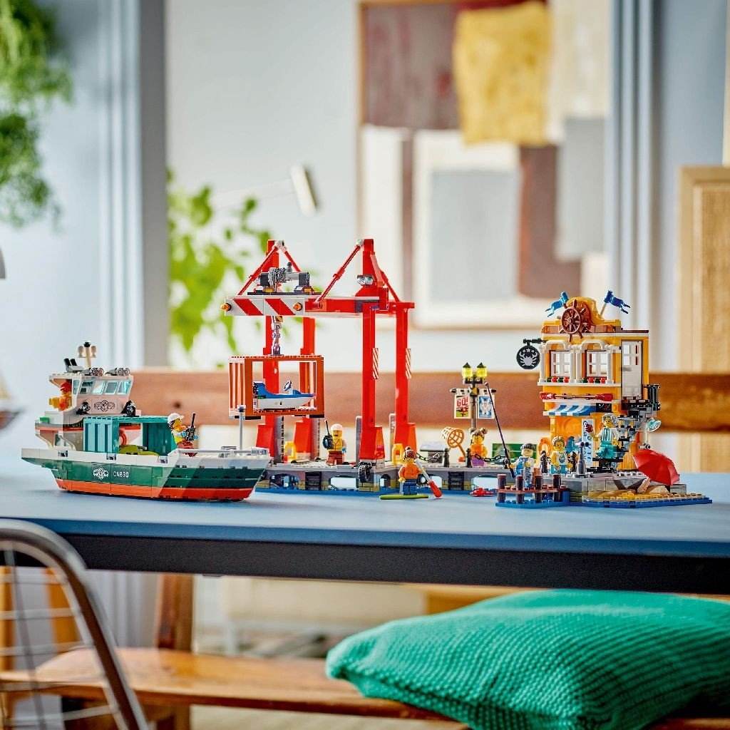 LEGO CITY PORT SI NAVA DE TRANSPORT MARFA 60422 - Atelieru' lui Mesterica