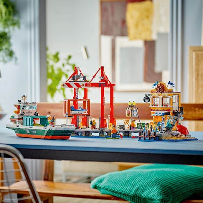 LEGO CITY PORT SI NAVA DE TRANSPORT MARFA 60422 - Atelieru' lui Mesterica