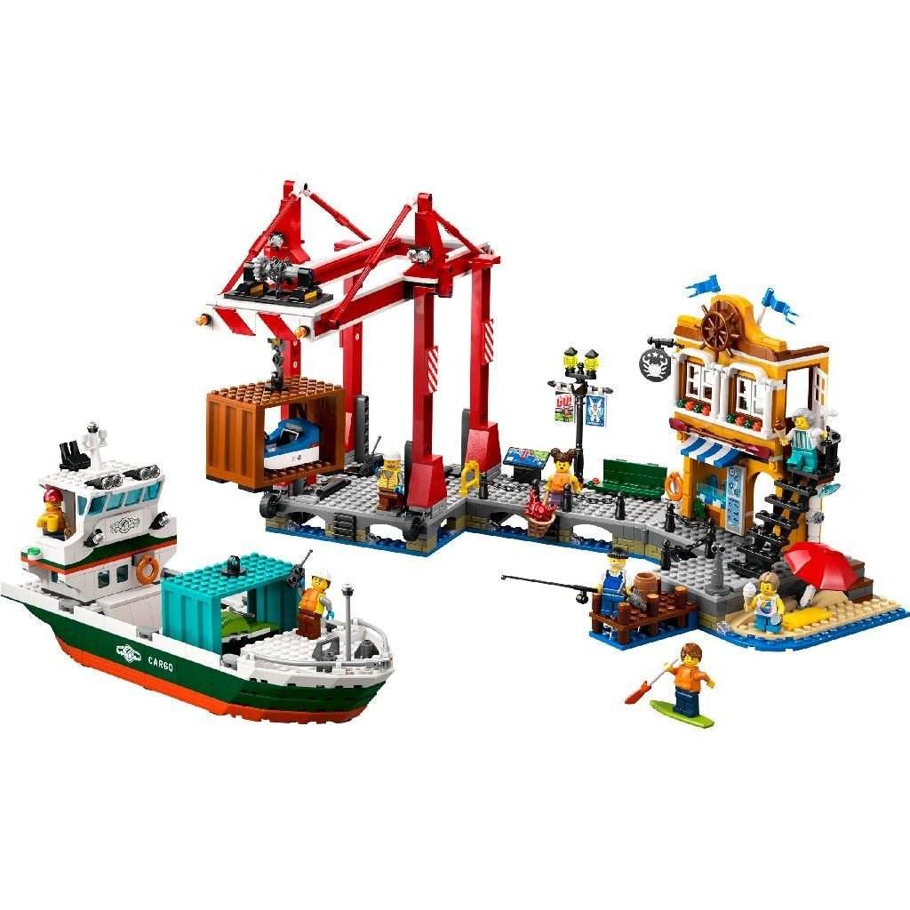 LEGO CITY PORT SI NAVA DE TRANSPORT MARFA 60422 - Atelieru' lui Mesterica