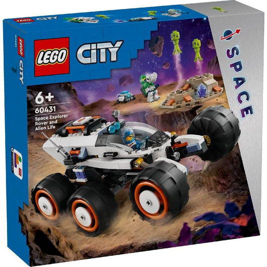 LEGO CITY ROVER DE EXPLORARE SPATIALA SI VIATA EXTRATERESTRA 60431 - Atelieru' lui Mesterica